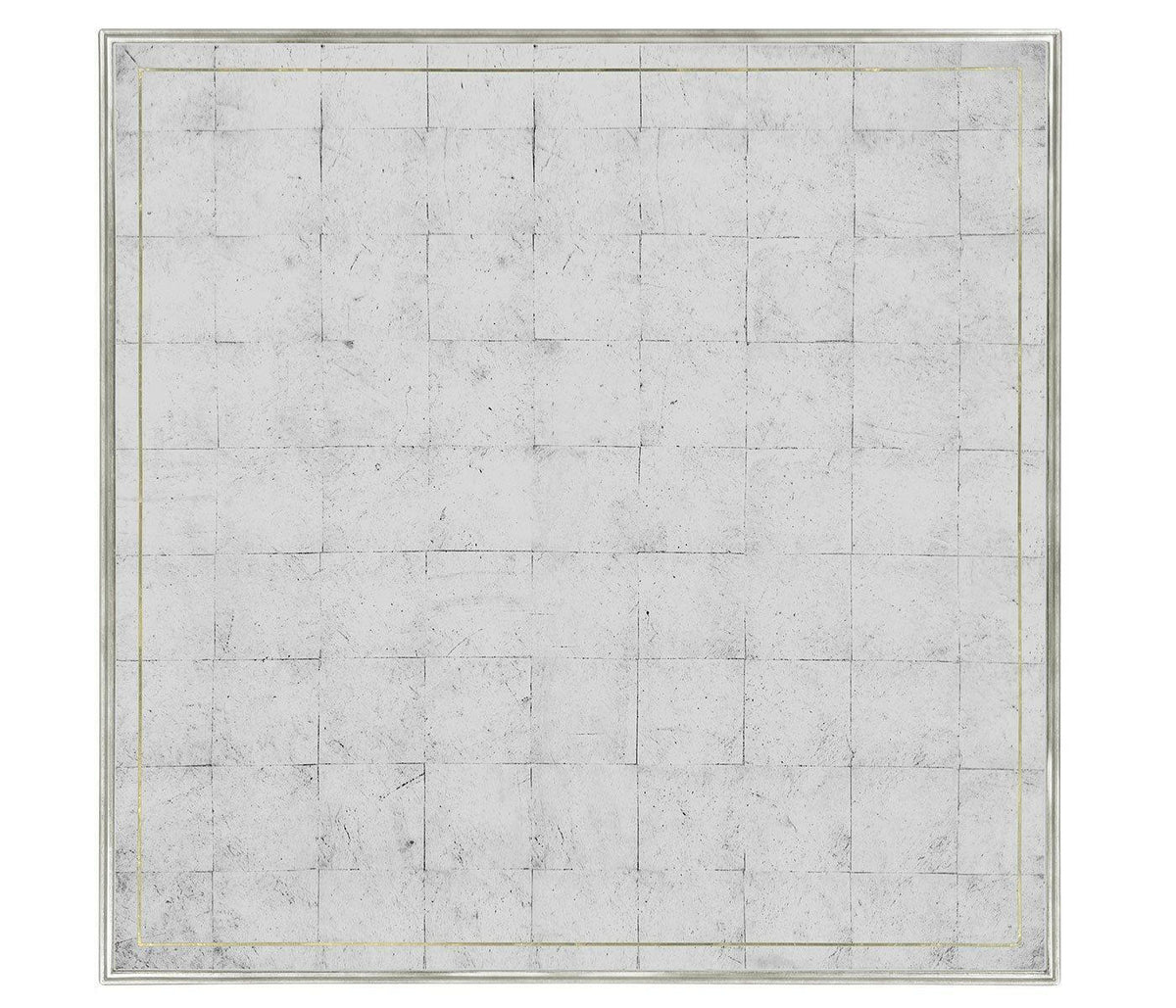 Jonathan Charles Square Coffee Table Contemporary - Silver.