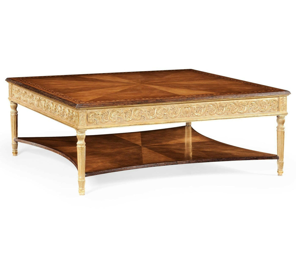 Jonathan Charles Square Coffee Table Louis Xiv.