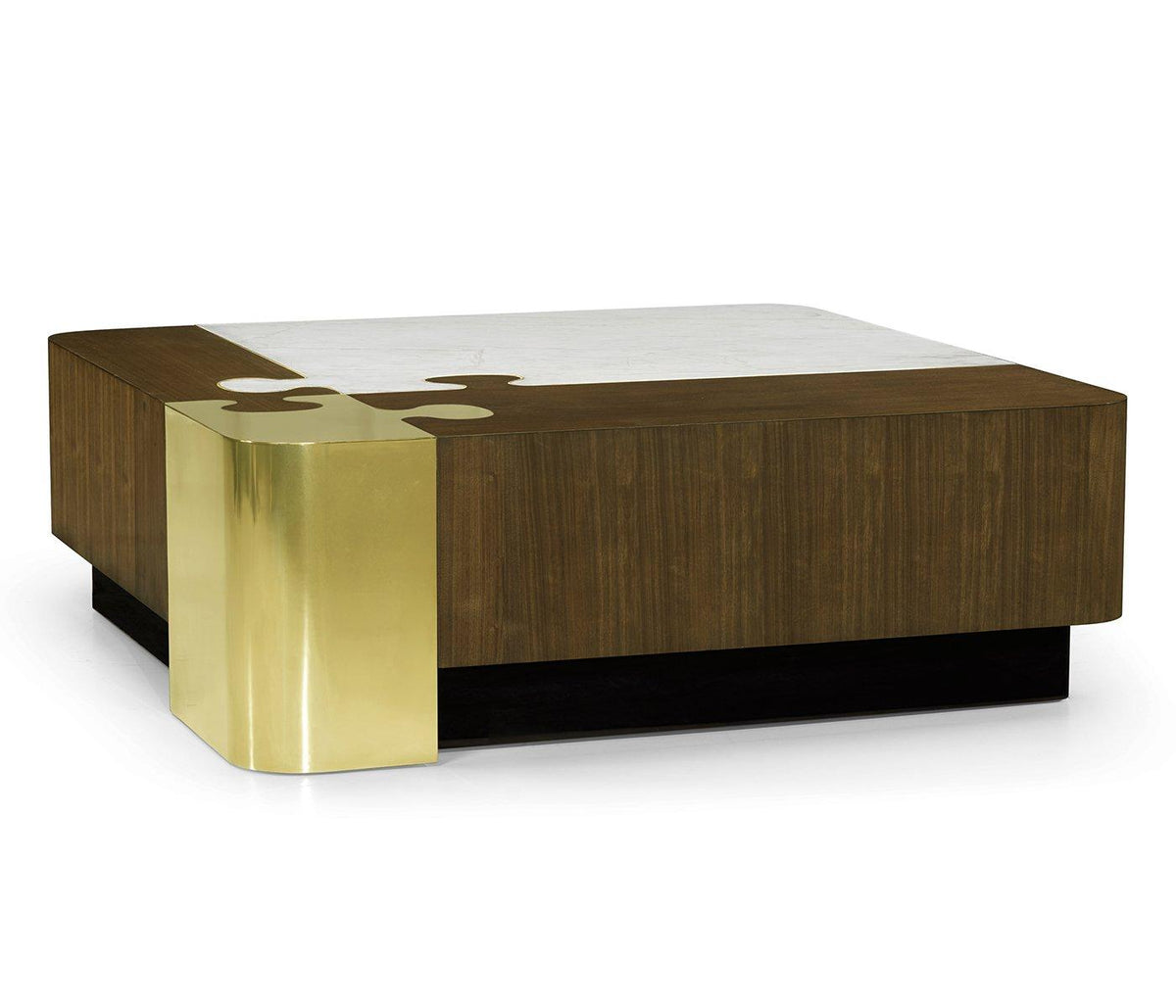 Jonathan Charles Square Coffee Table Puzzle.
