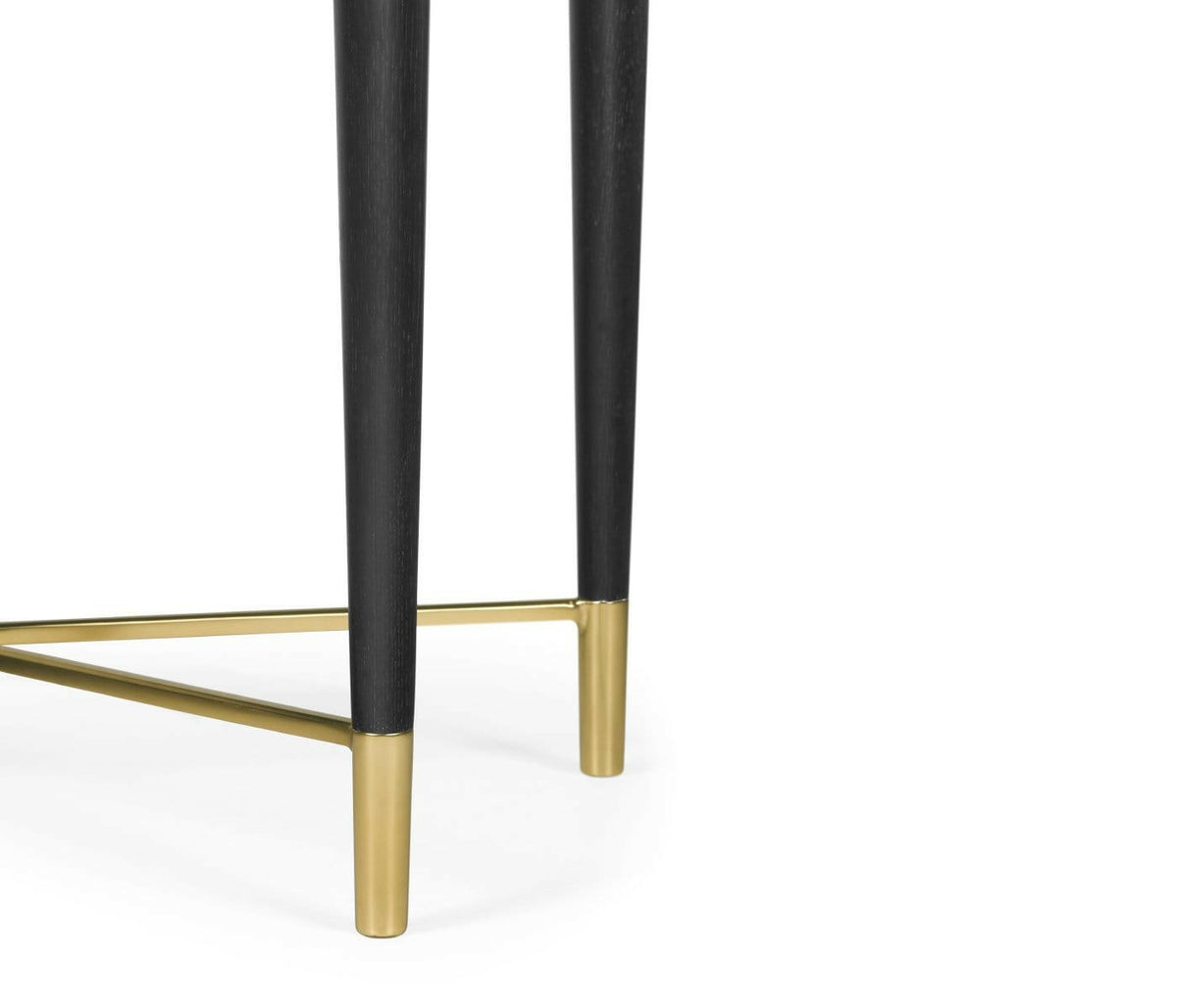 Jonathan Charles Square End Table in Ebonised Oak.