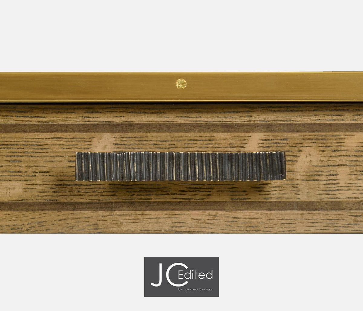 Jonathan Charles Square Lamp Table with Drawer English.