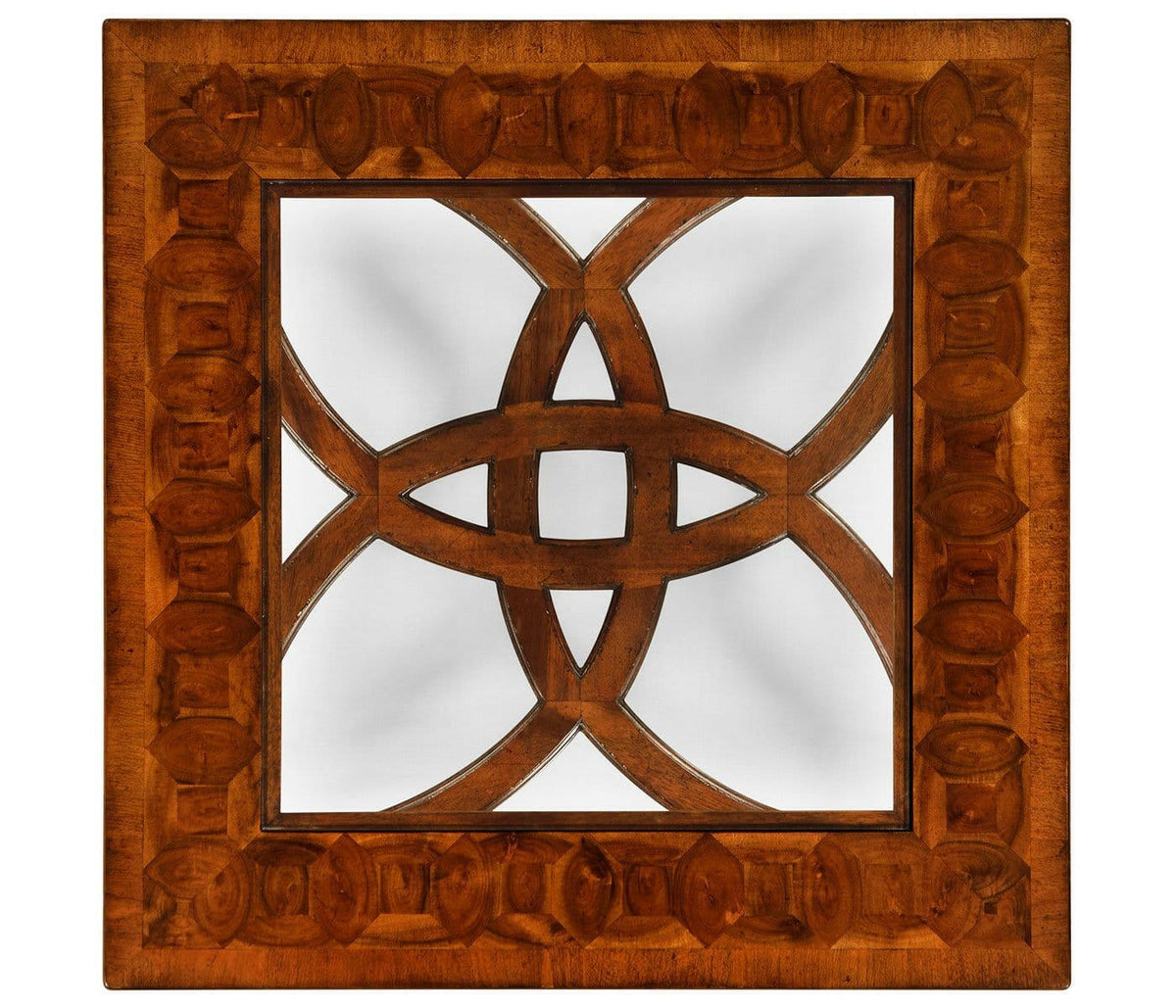 Jonathan Charles Square Side Table Oyster with Eglomise Top - Small.