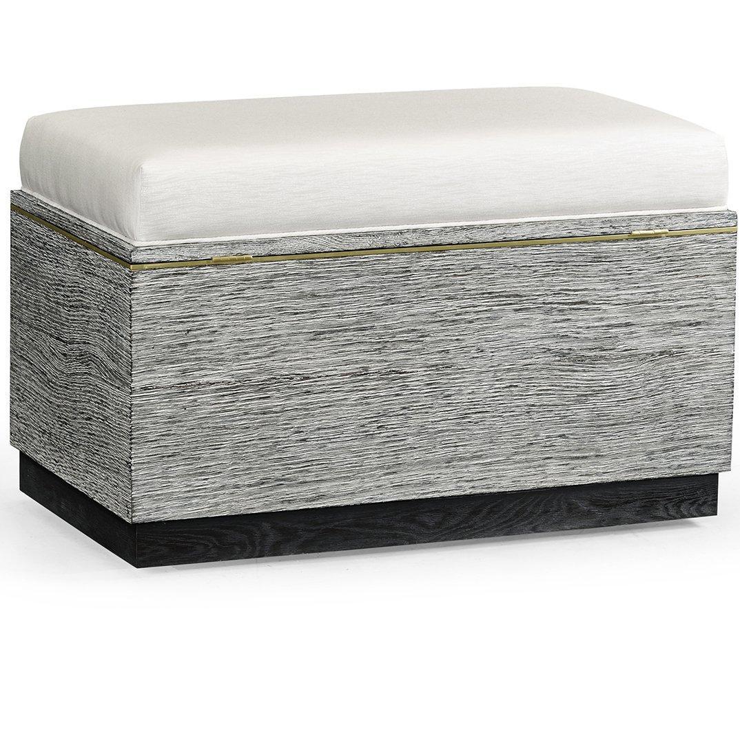 Jonathan Charles Stool Geometric in Dark French Oak - Com.