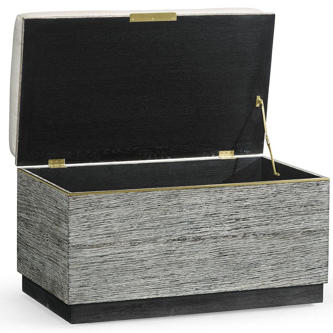 Jonathan Charles Stool Geometric in Dark French Oak - Com.