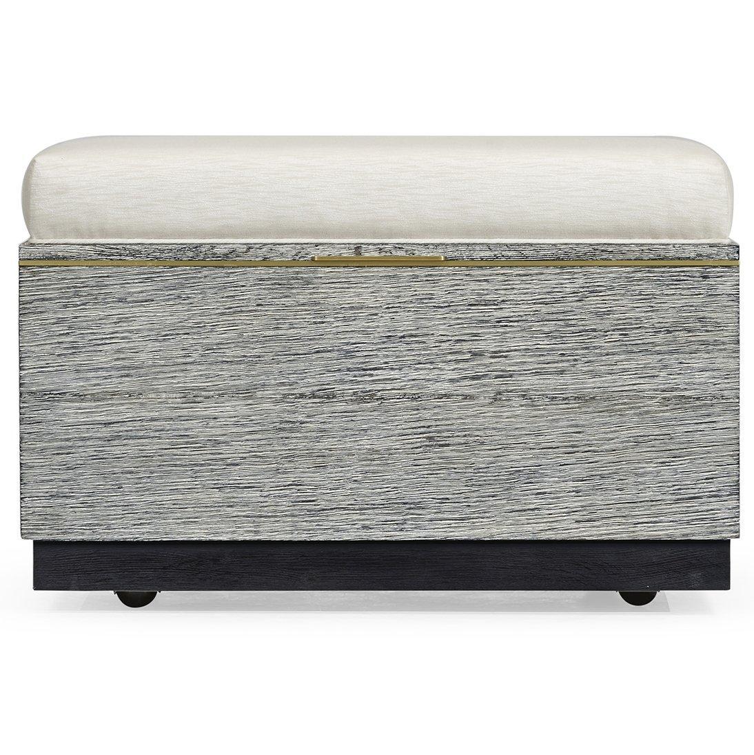 Jonathan Charles Stool Geometric in Dark French Oak - Com.