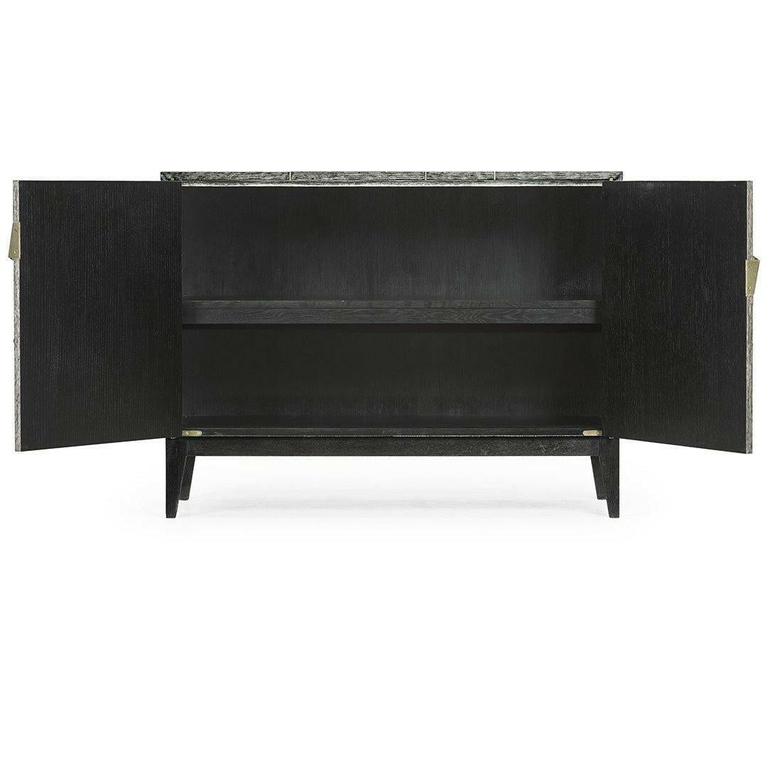 Jonathan Charles Storage Cabinet Transitional - Dark French Oak.