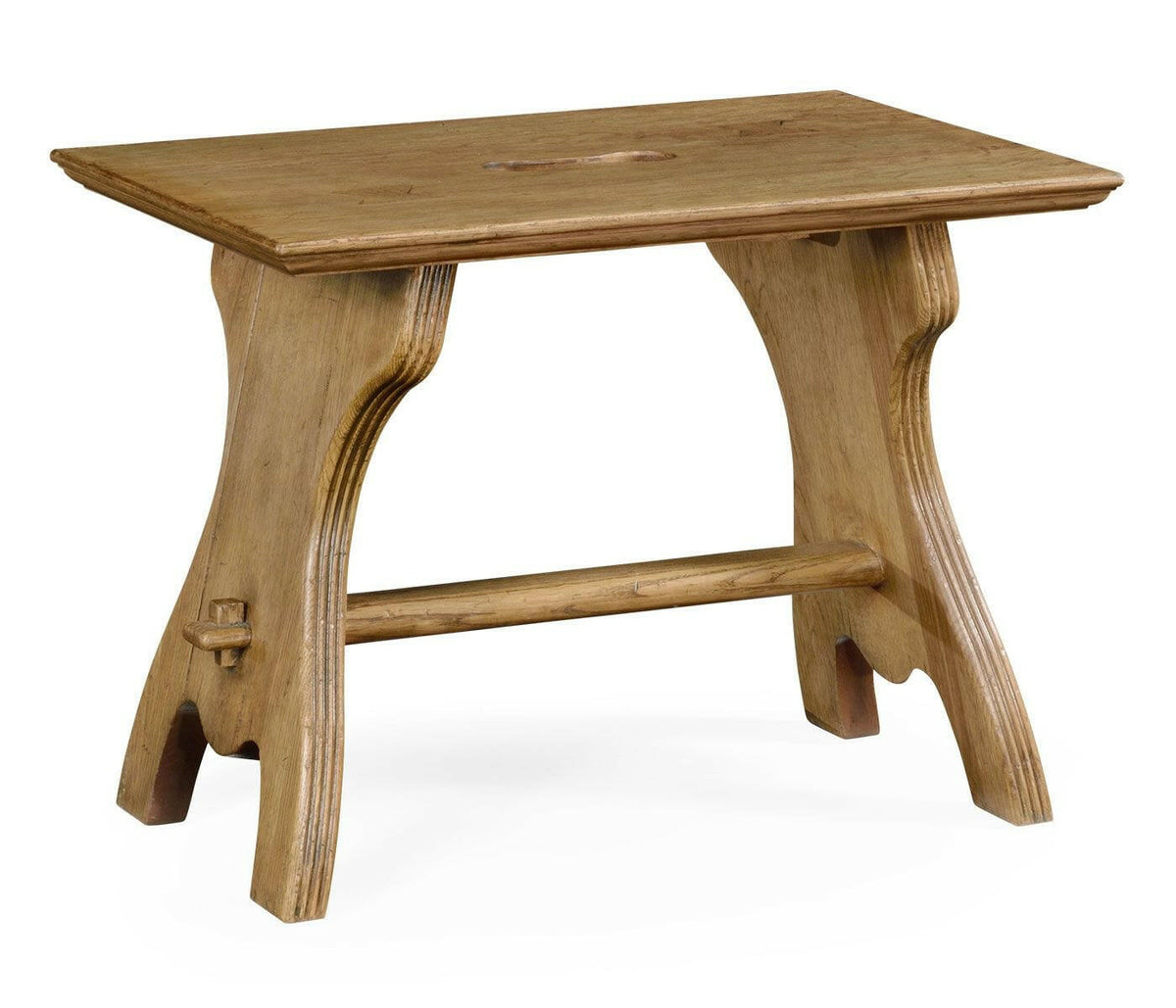 Jonathan Charles Tavern Grey Natural Stool.