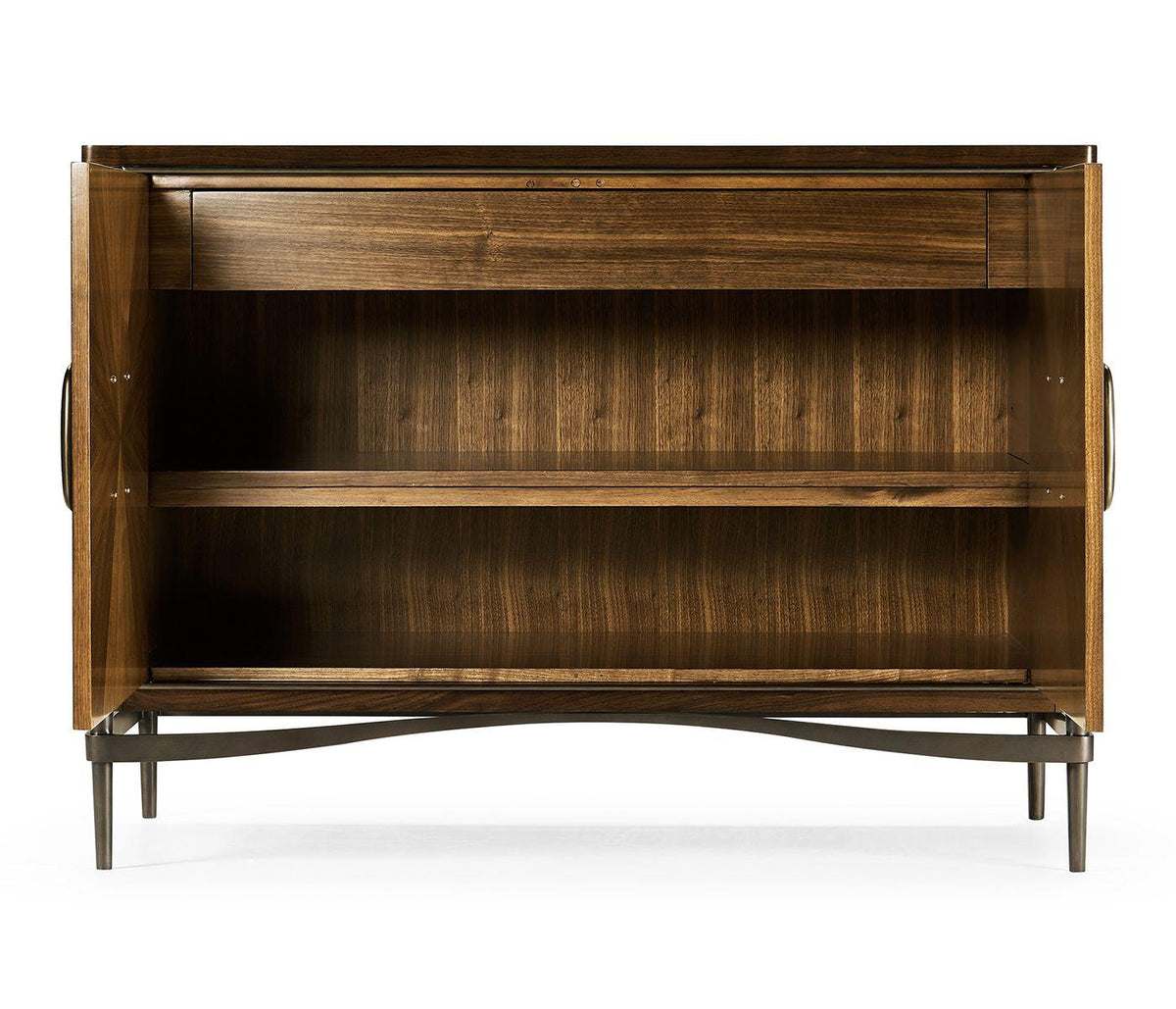 Jonathan Charles Toulouse Walnut Accent Cabinet.