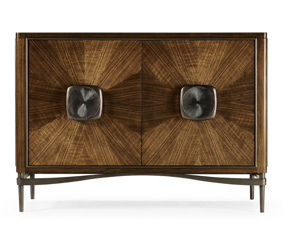 Jonathan Charles Toulouse Walnut Accent Cabinet.