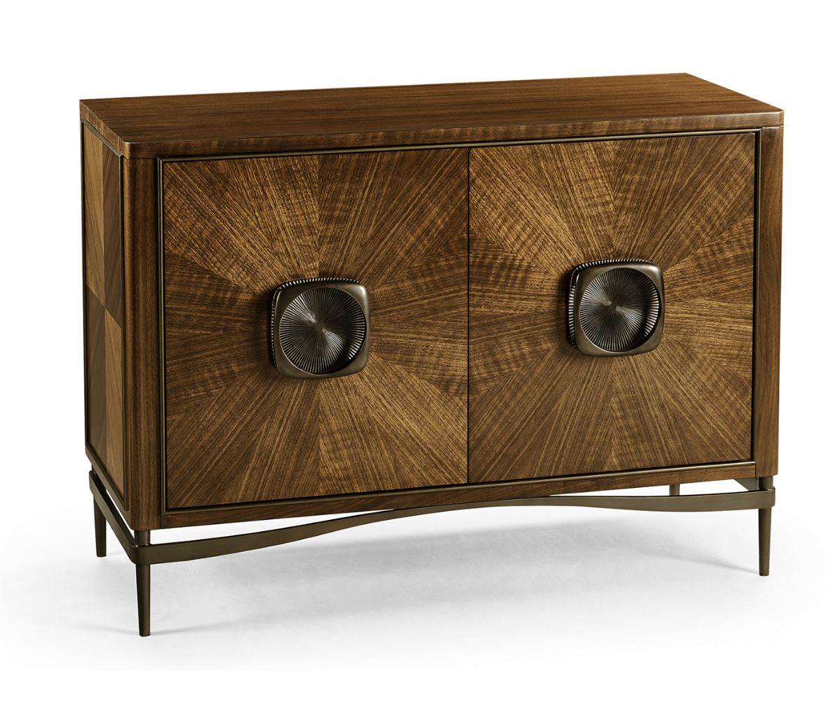 Jonathan Charles Toulouse Walnut Accent Cabinet.