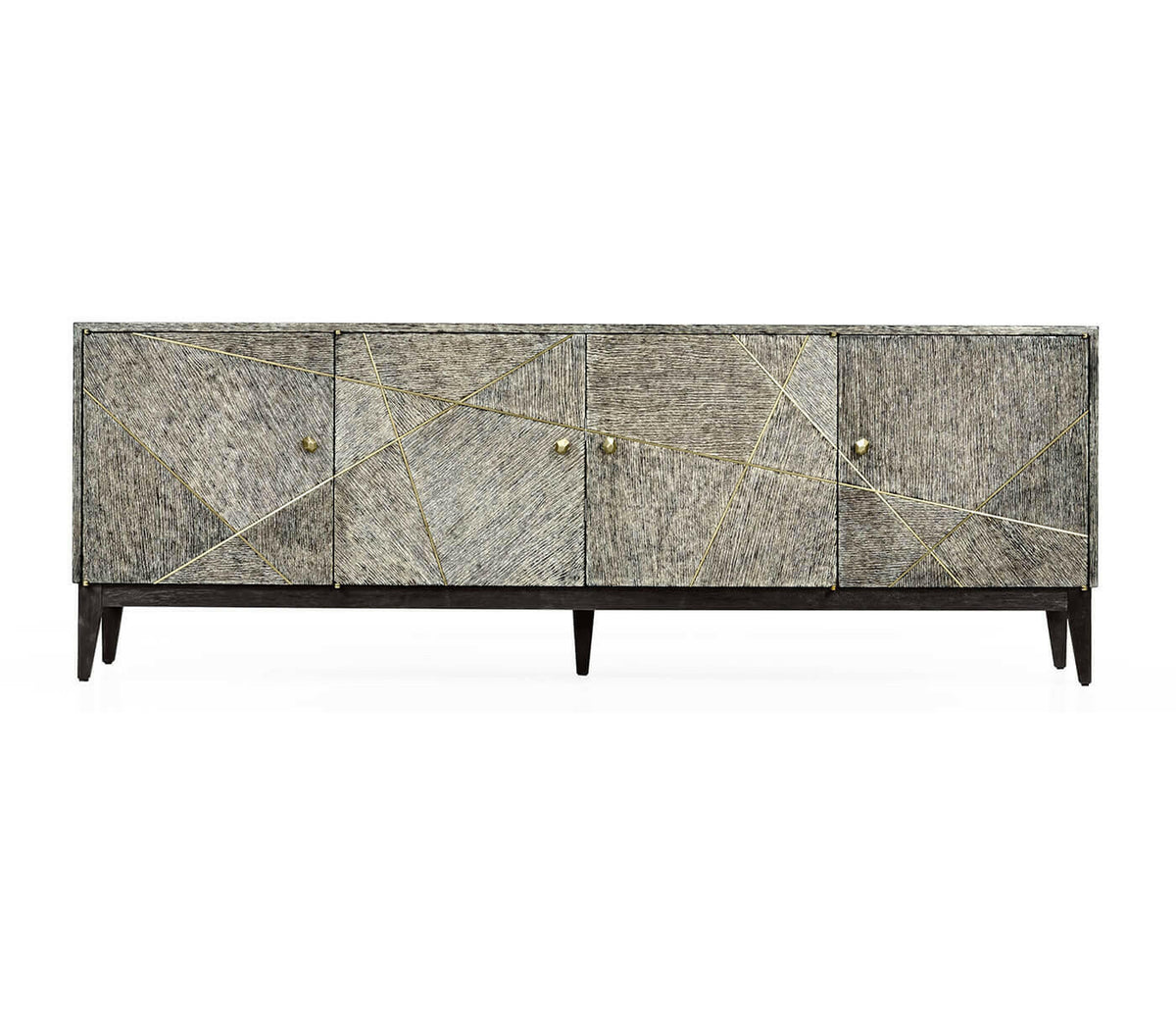 Jonathan Charles Transitional Large Oak Tv Cabinet - Dark French Oak.