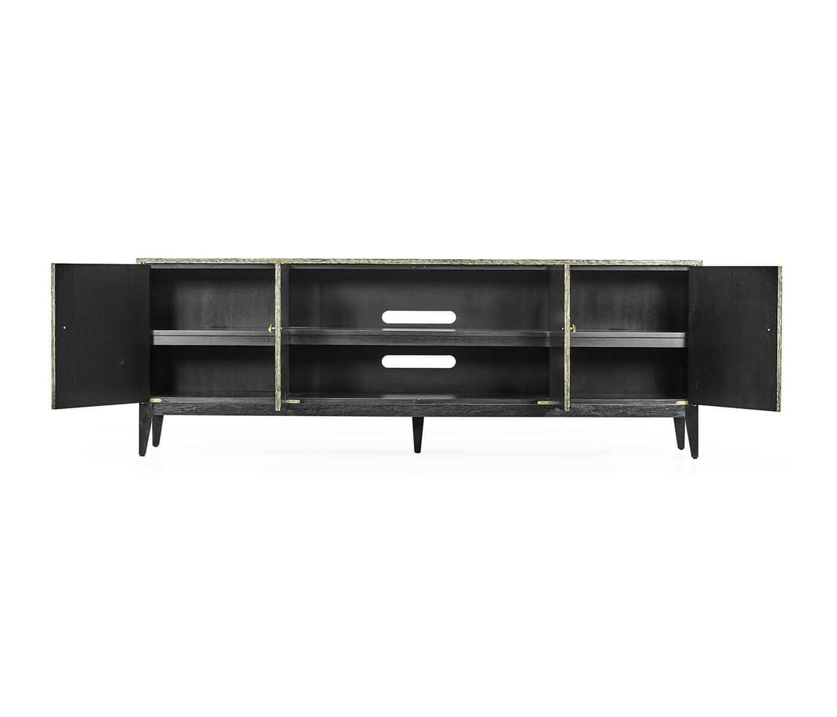 Jonathan Charles Transitional Large Oak Tv Cabinet - Dark French Oak.
