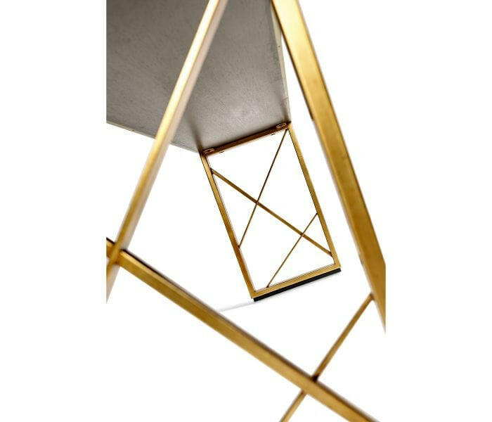 Jonathan Charles Transitional Oak & Gilded Console Table.