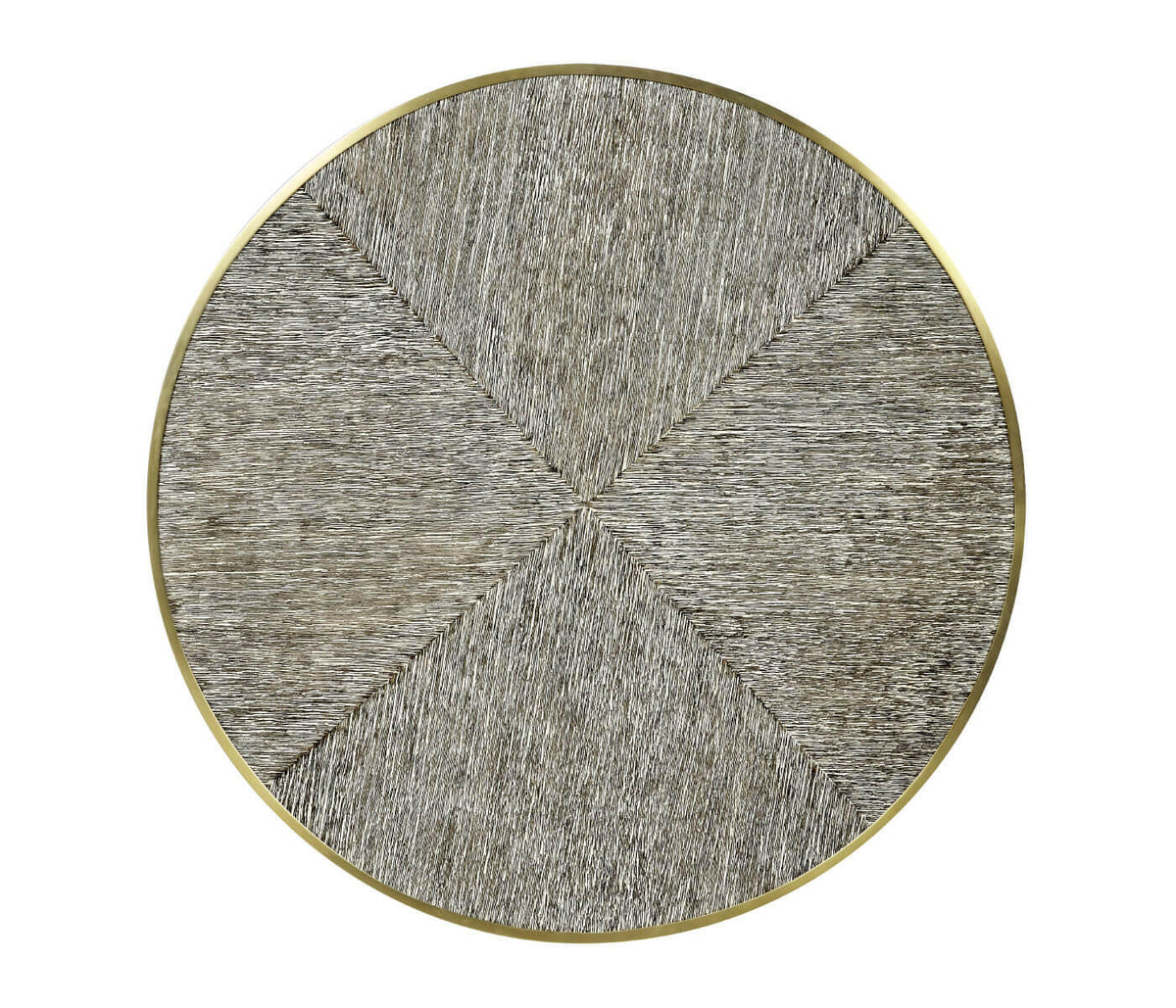 Jonathan Charles Transitional Round End Table - Dark French Oak.