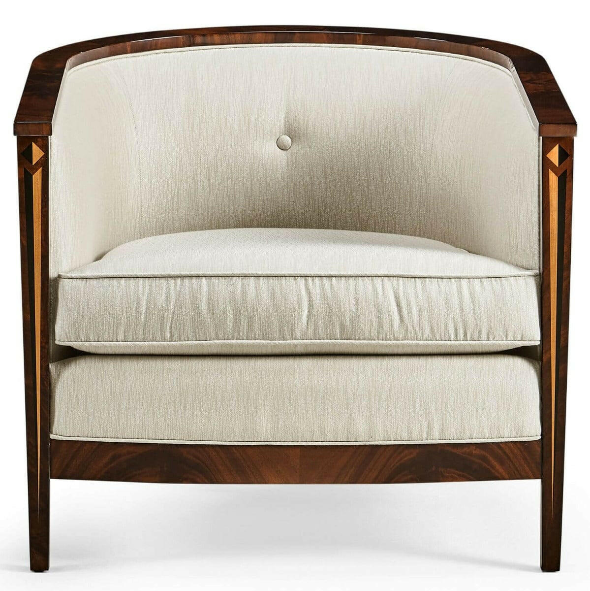 Jonathan Charles Tub Chair Biedermeier Mahogany in Castaway.