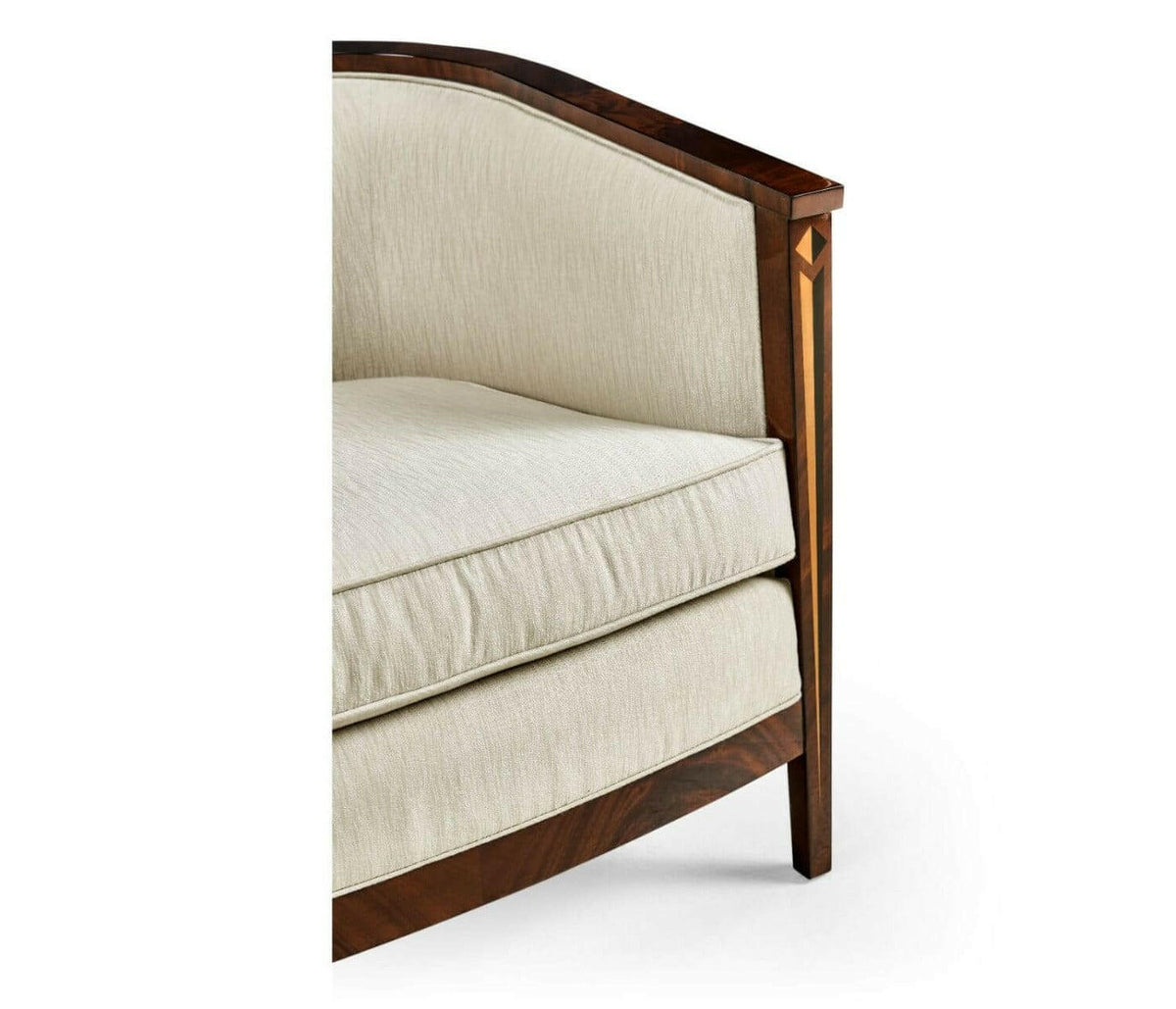 Jonathan Charles Tub Chair Biedermeier Mahogany in Castaway.