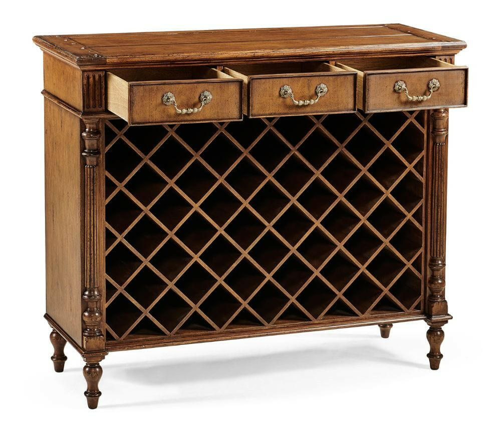 Jonathan Charles Wine Cabinet Cottage Walnut.