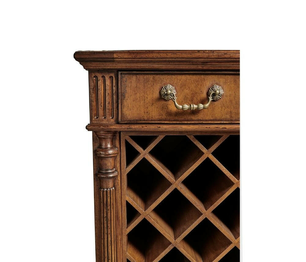 Jonathan Charles Wine Cabinet Cottage Walnut.