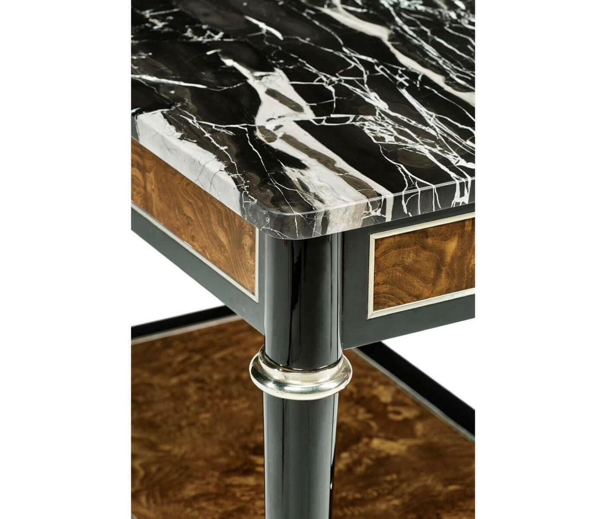 Jonathan Charles Wisconsin Side Table with Marble Top.