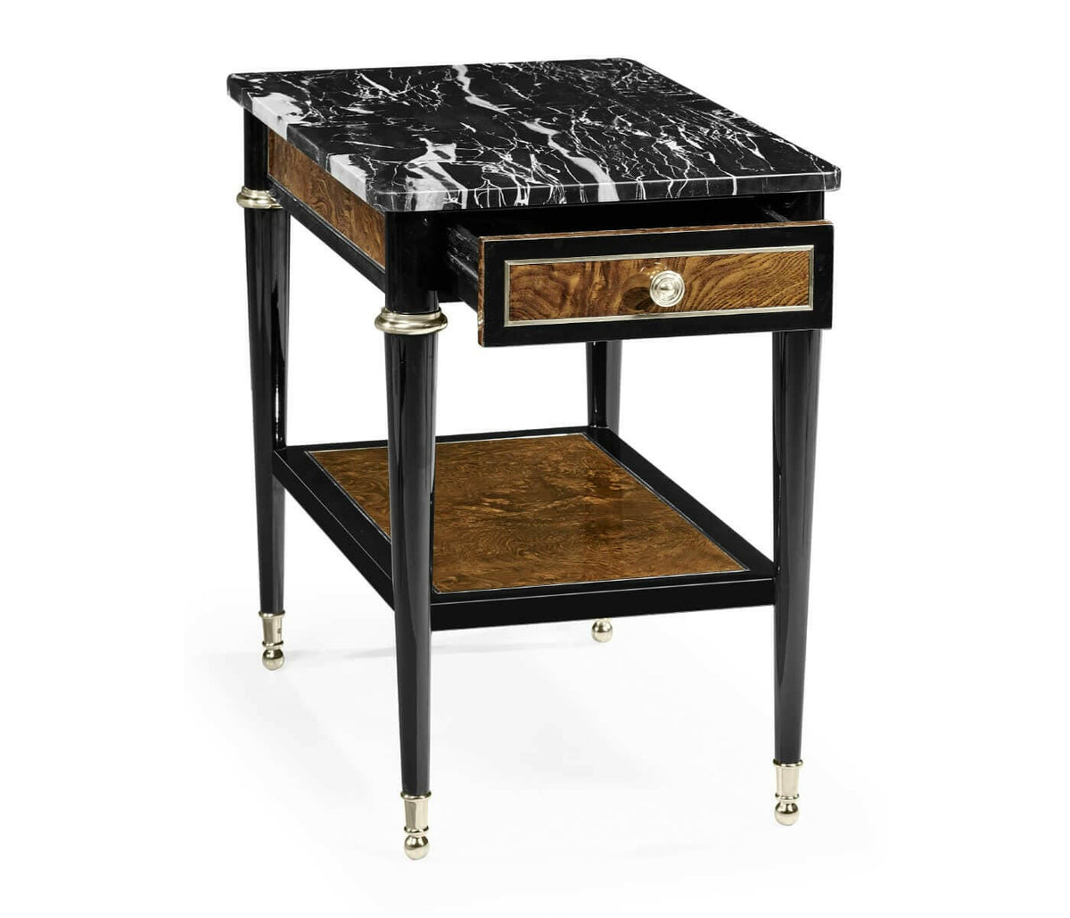 Jonathan Charles Wisconsin Side Table with Marble Top.