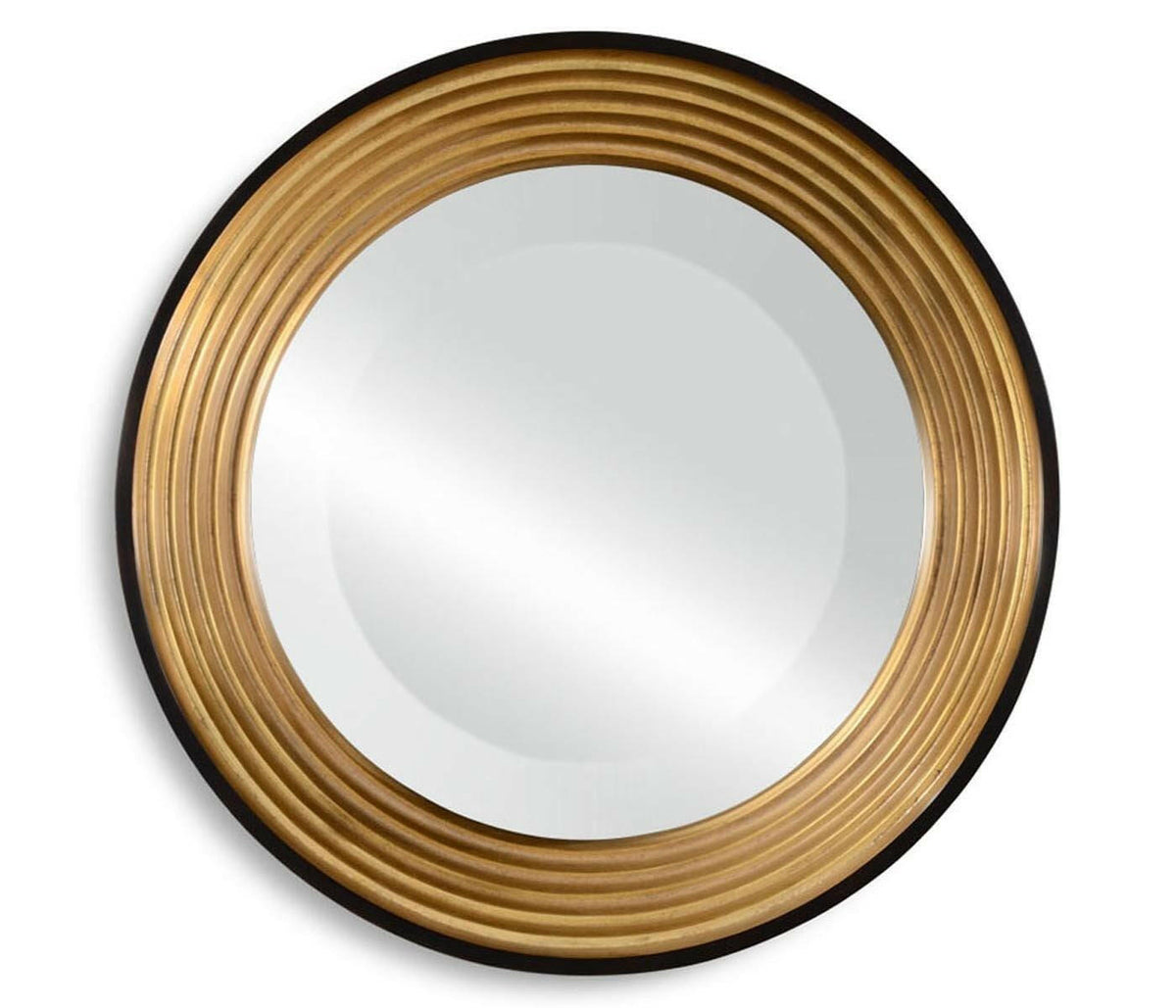 Jonathan Charles Round Mirror Modernist Stepped.
