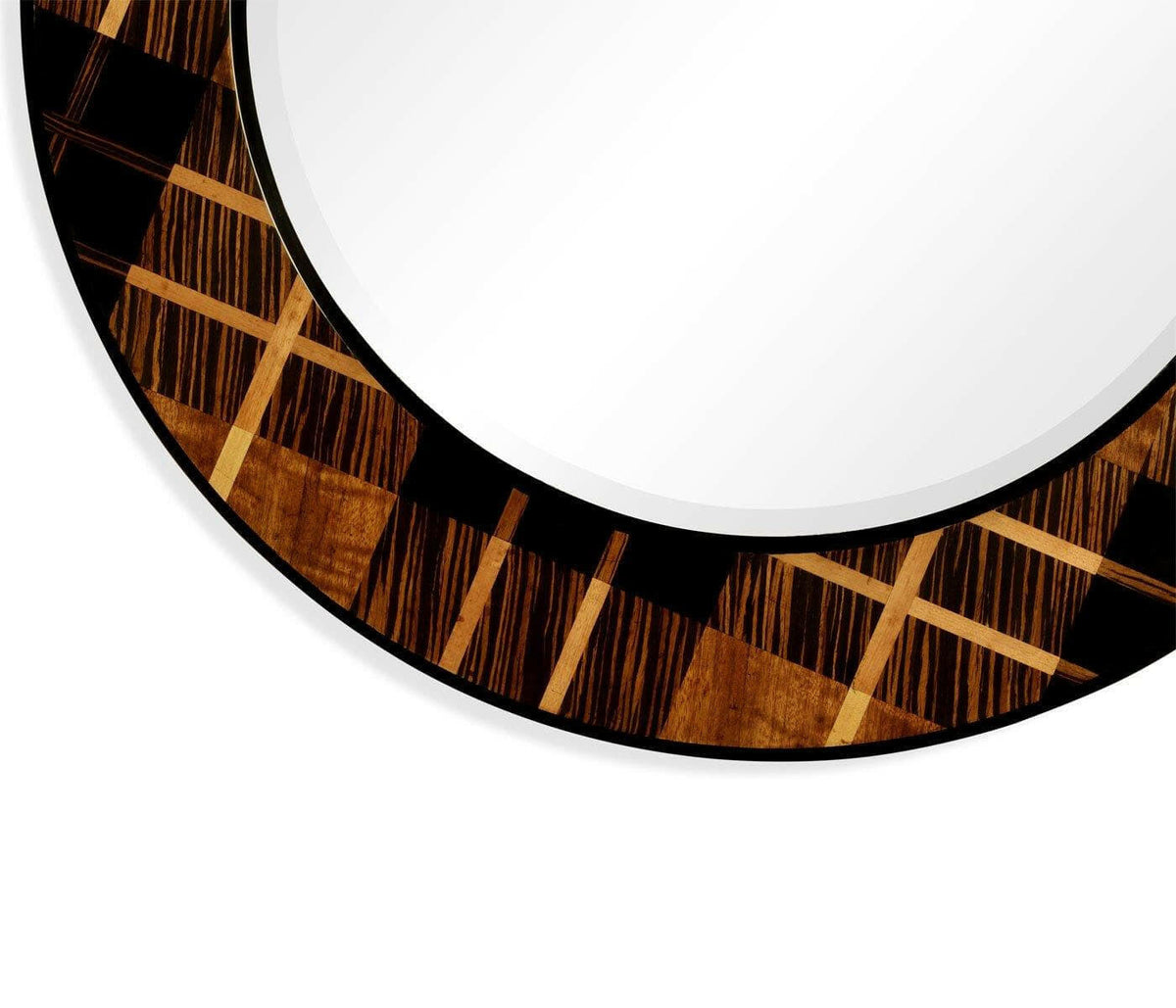 Jonathan Charles Round Porthole Wall Mirror Tartan.