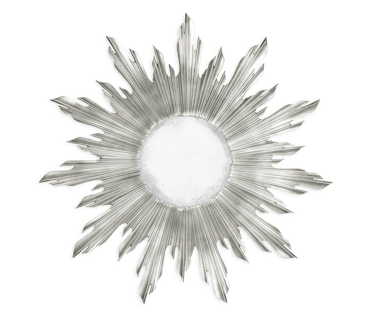 Jonathan Charles Small Wall Mirror Sunburst - Silver.
