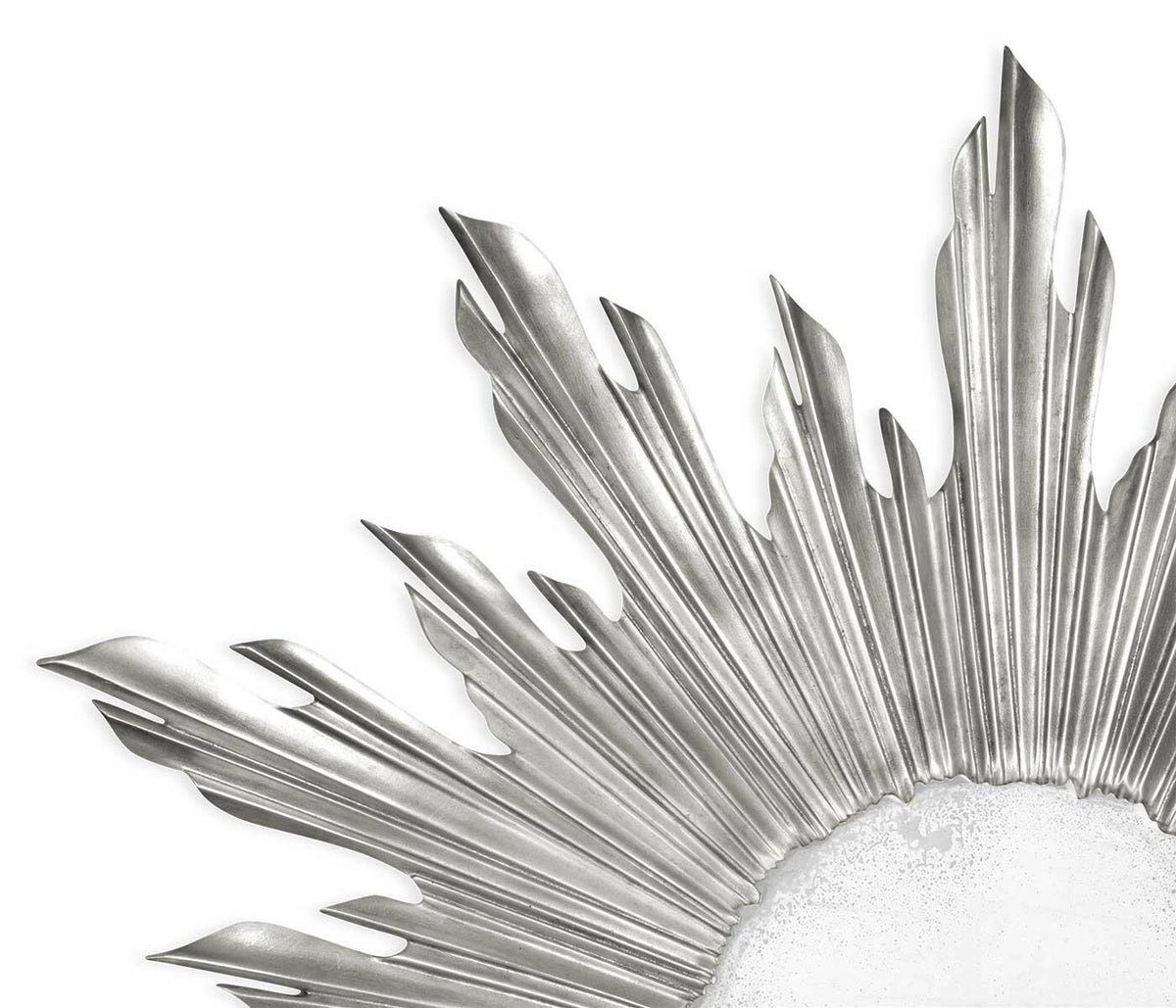 Jonathan Charles Small Wall Mirror Sunburst - Silver.