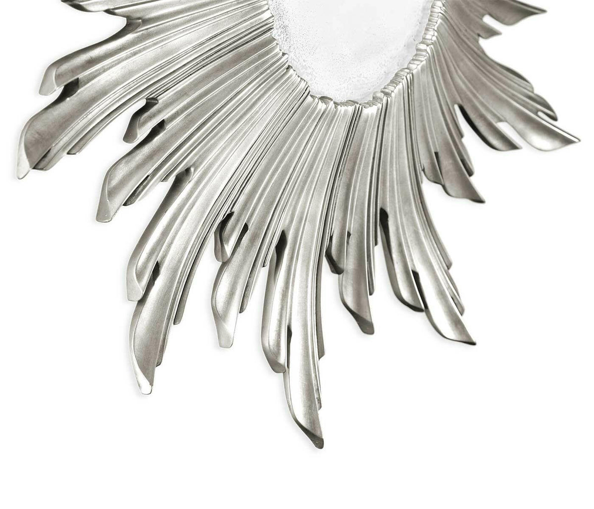 Jonathan Charles Small Wall Mirror Sunburst - Silver.