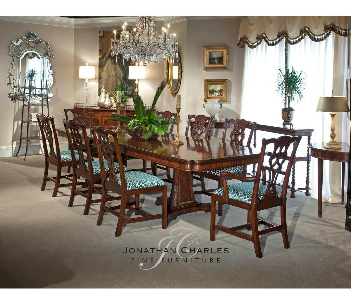 Jonathan Charles Wall Mirror Adam Style - Gold.