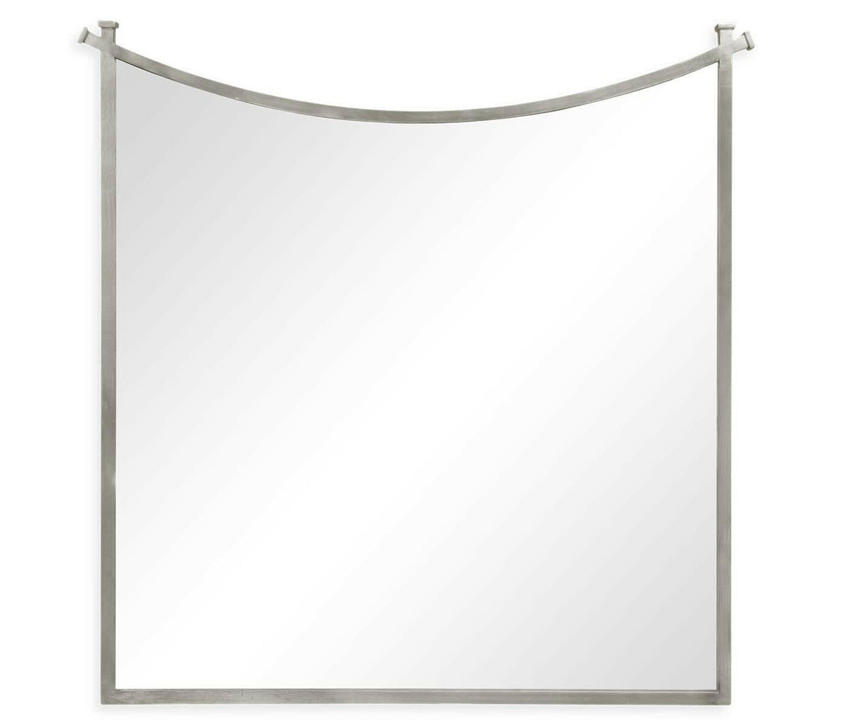 Jonathan Charles Wall Mirror Contemporary Inverted Arch - Silver.