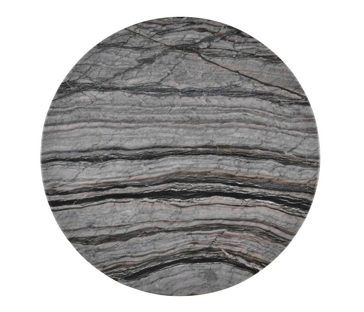 Jonathan Charles Charles Outdoor Round Geometric Brass and Marble Centre Table.