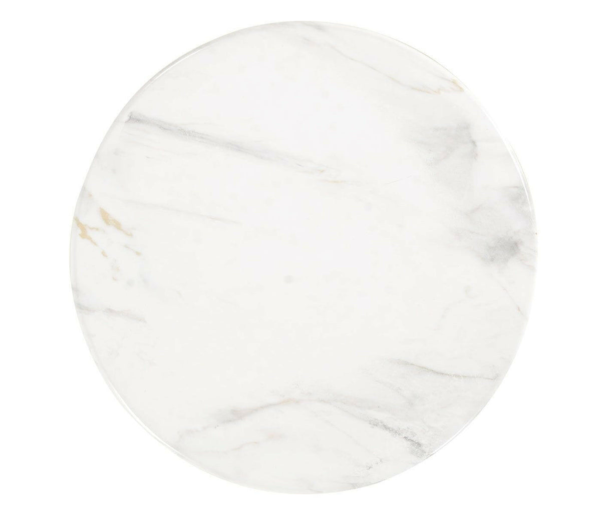 Jonathan Charles Charles Outdoor Round Wine Table in Faux White Marble.