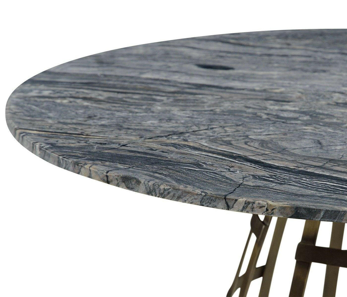 Jonathan Charles Geometric Round Outdoor Bistro Table.