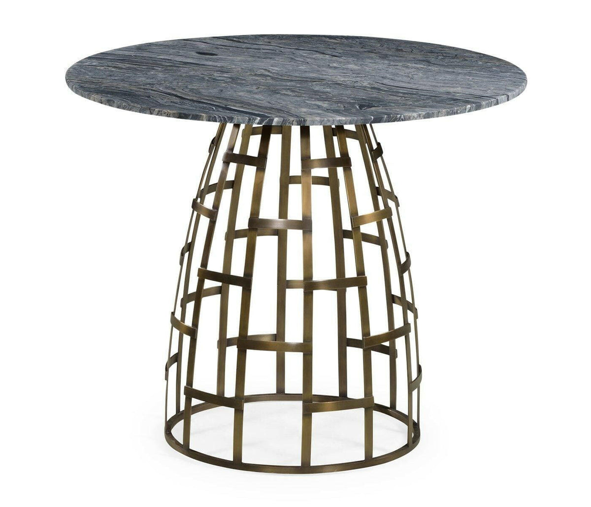 Jonathan Charles Geometric Round Outdoor Bistro Table.