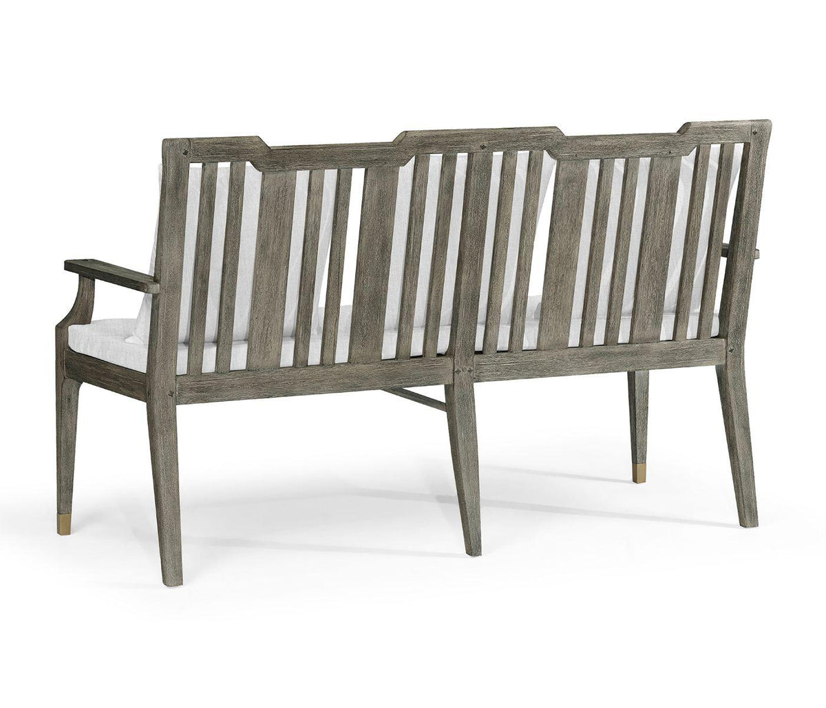 Jonathan Charles Hampton Grey Outdoor Bench in Com.