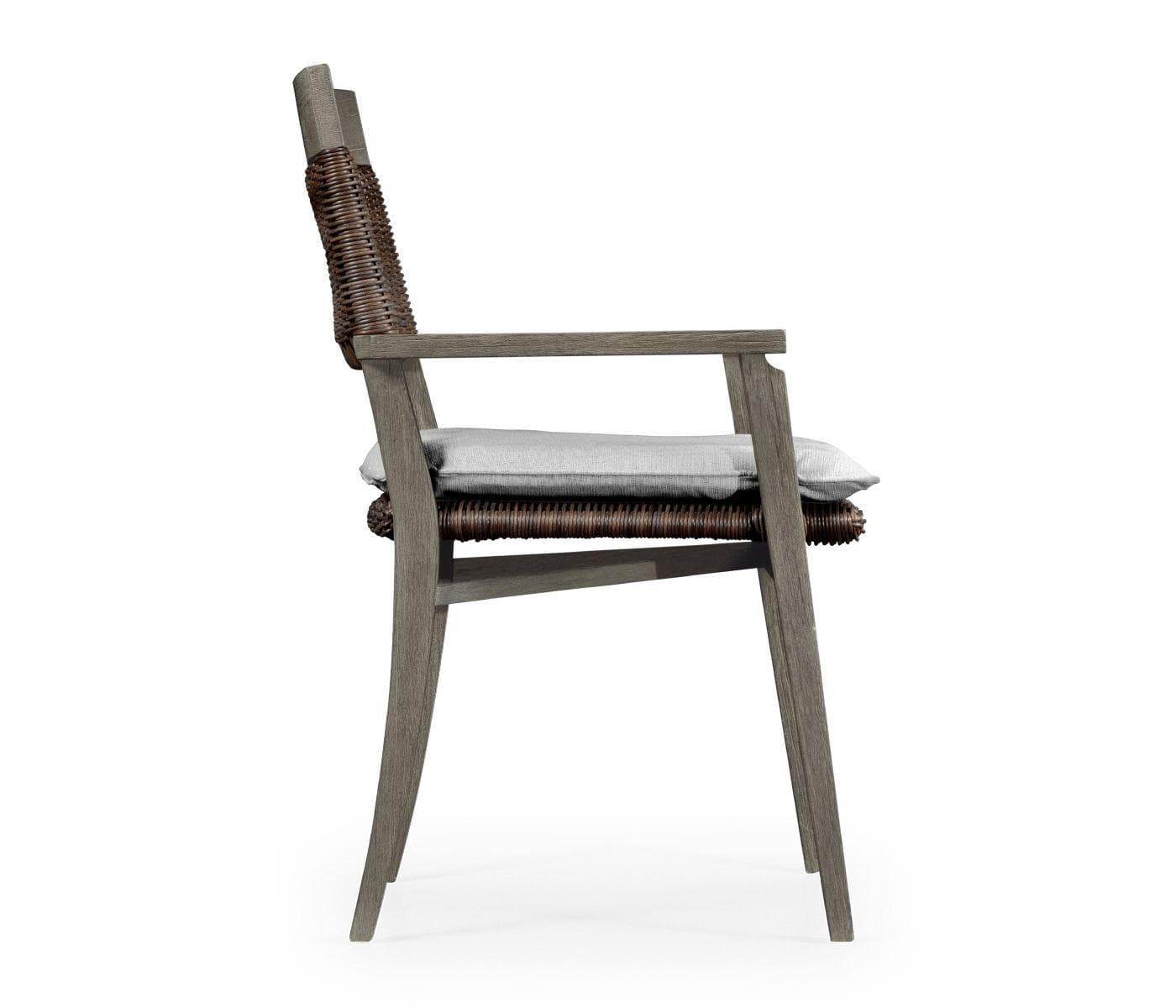 Jonathan Charles Outdoors Jonathan Charles Hampton Grey Outdoor Dining Chair in Com House of Isabella UK