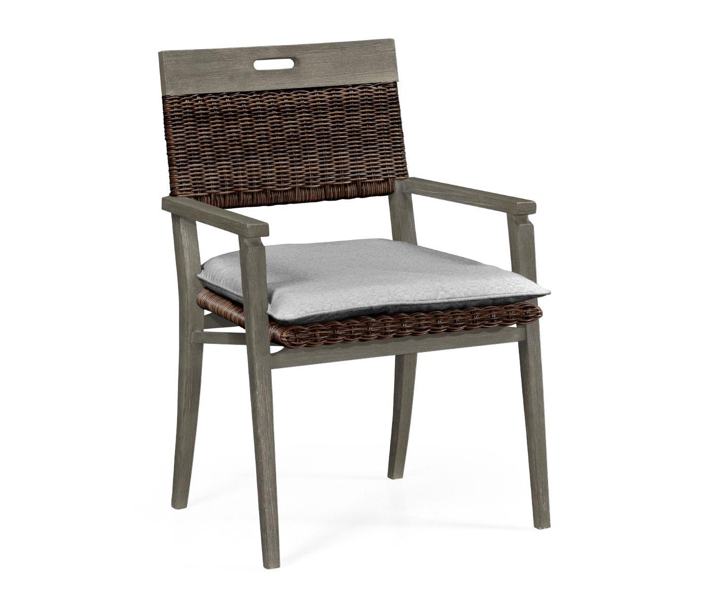 Jonathan Charles Outdoors Jonathan Charles Hampton Grey Outdoor Dining Chair in Com House of Isabella UK