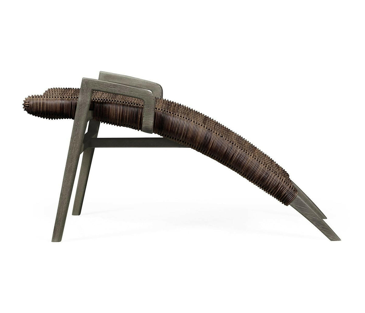 Jonathan Charles Hampton Grey Outdoor Foot Rest for Lounge Chair 550008.