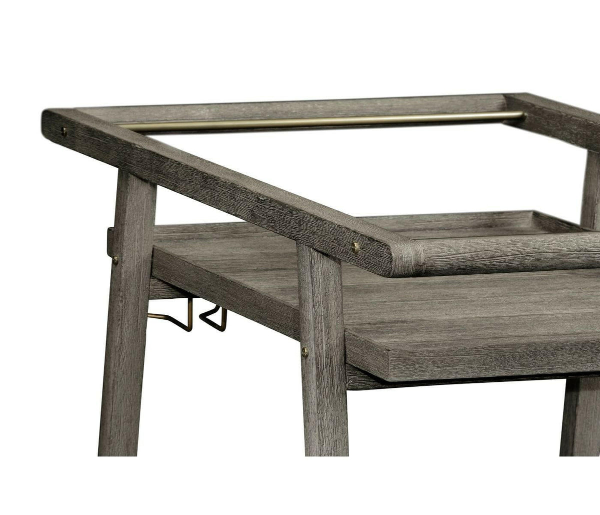 Jonathan Charles Hampton Outdoor Drinks Trolley in Grey.