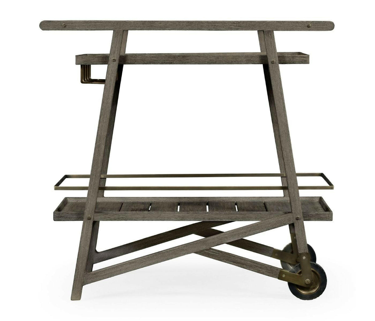 Jonathan Charles Hampton Outdoor Drinks Trolley in Grey.