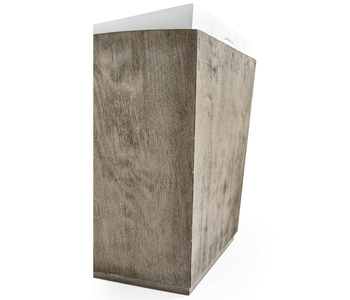 Jonathan Charles Hampton Outdoor Storage Side Table in Grey.