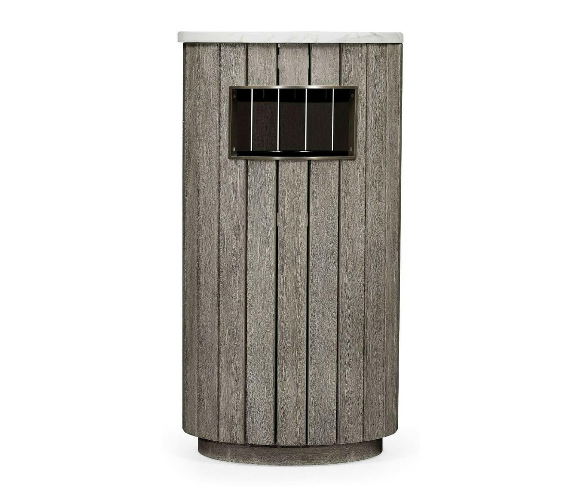 Jonathan Charles Hampton Outdoor Wooden Bin in Grey.