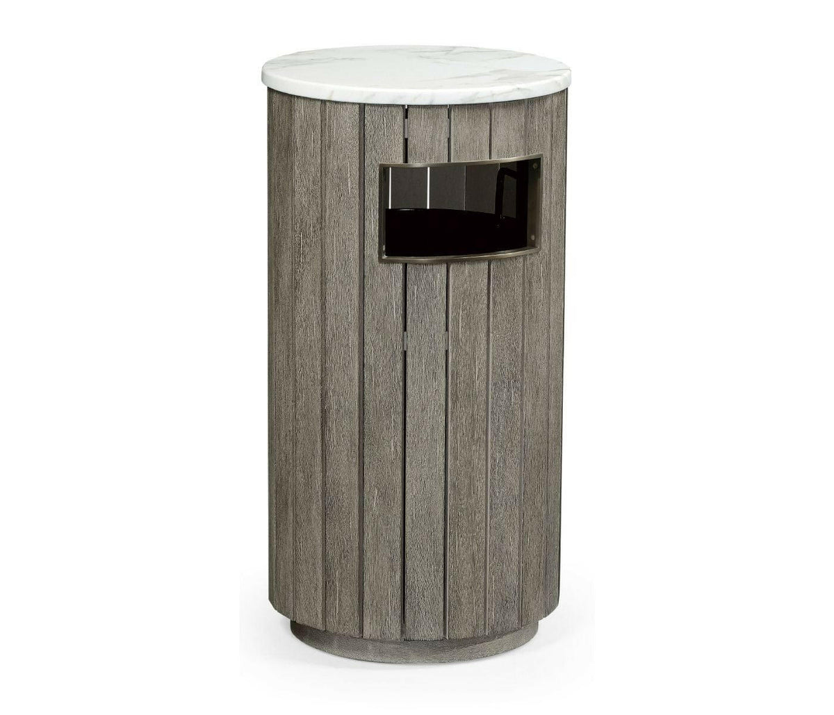 Jonathan Charles Hampton Outdoor Wooden Bin in Grey.
