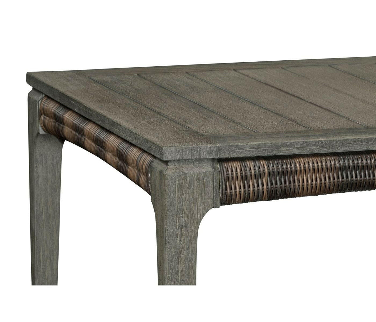 Jonathan Charles Hampton Rectangular Outdoor Dining Table in Grey.