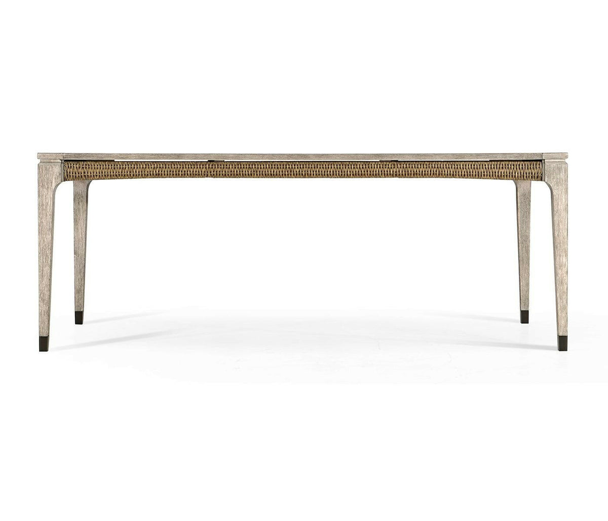 Jonathan Charles Hampton Rectangular Outdoor Dining Table in Sand.
