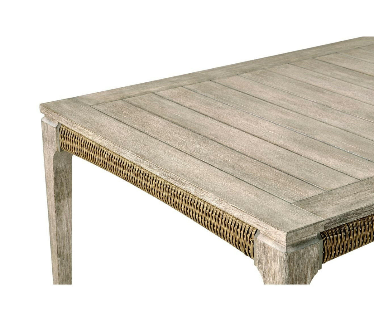 Jonathan Charles Hampton Rectangular Outdoor Dining Table in Sand.