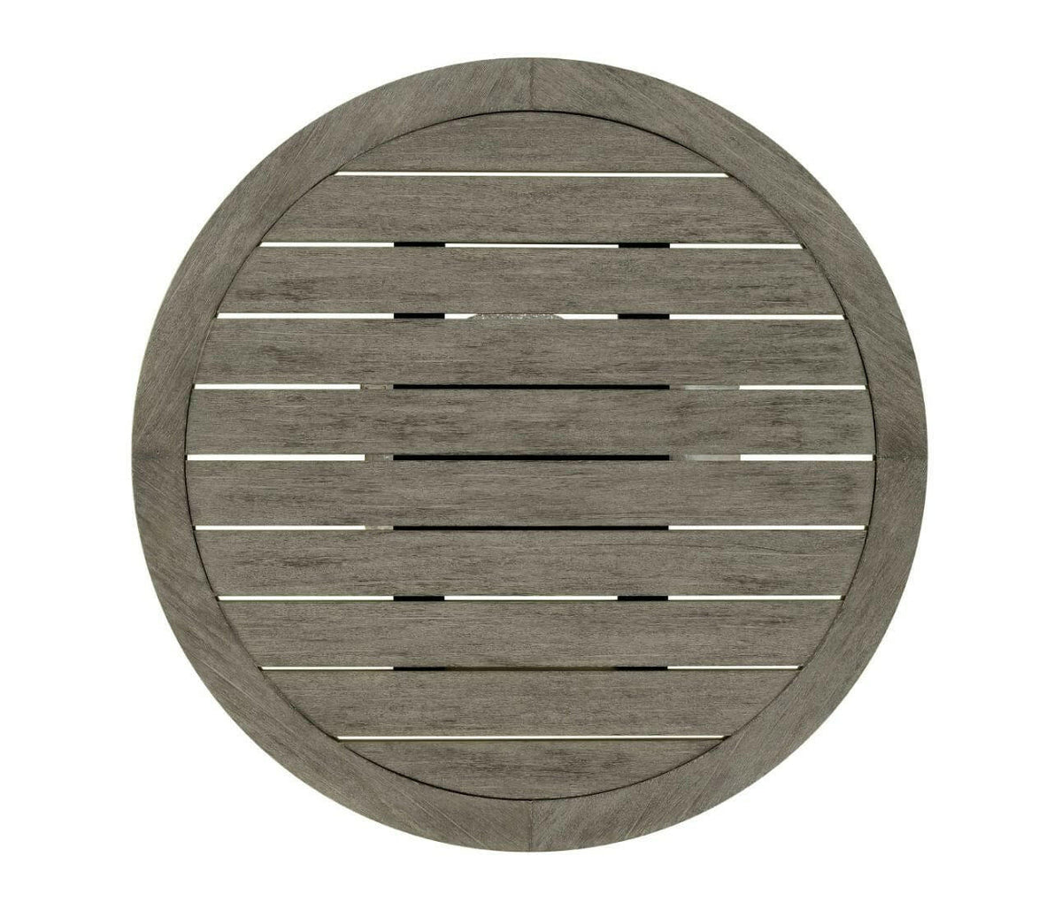 Jonathan Charles Hampton Round Outdoor Bar Table in Grey.