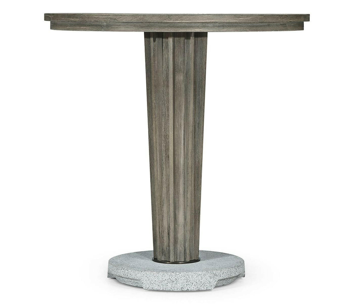 Jonathan Charles Hampton Round Outdoor Counter Table in Grey.