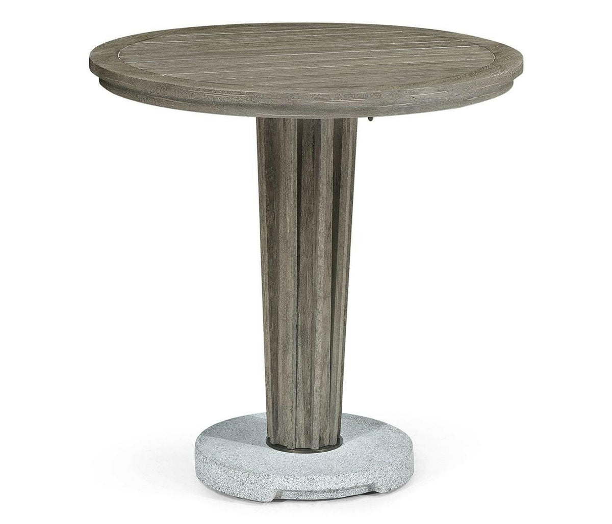 Jonathan Charles Hampton Round Outdoor Counter Table in Grey.